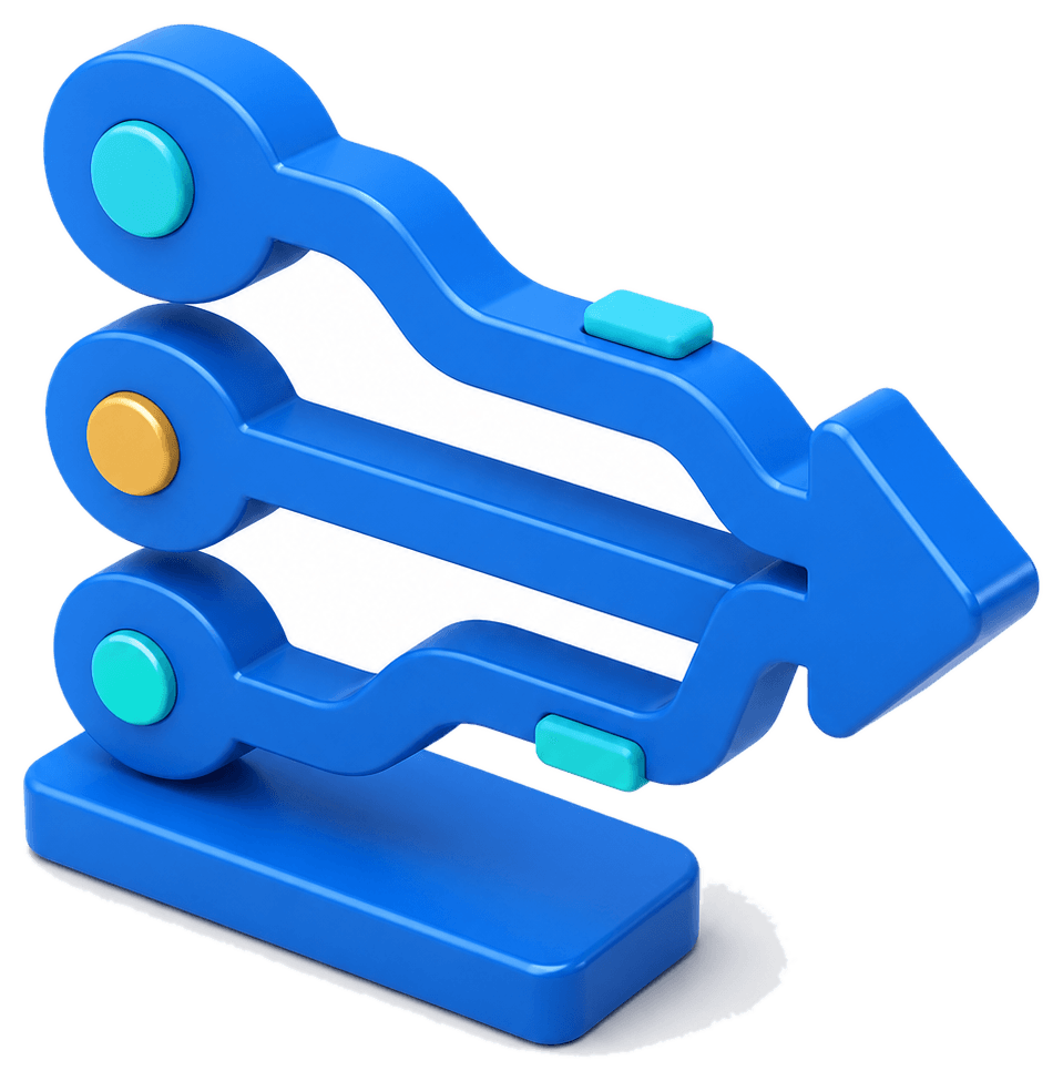Blue routing rails representing programmable Solana payment flows